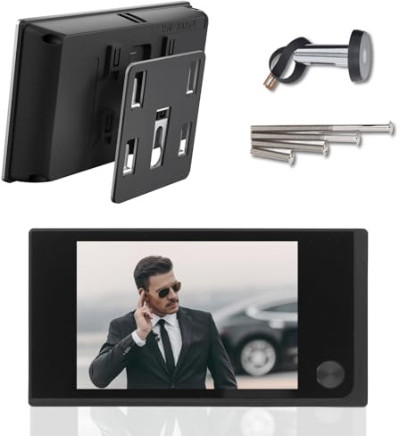 Rankomu Spioncino digitale da 3,5 pollici, con monitor HD Cat Eye da 120°, funzionamento a batteria, facile da installare per porta da 35 a 100 mm di spessore