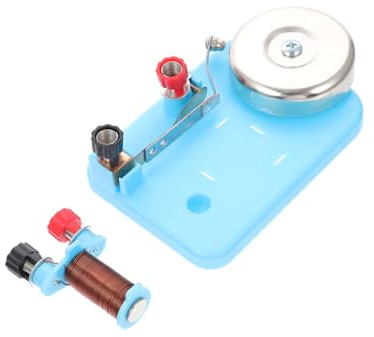 Gogogmee Campanello Elettrico per Laboratorio di Fisica, Plastico e Ferro, Strumento Didattico per Esperimenti a Casa in Laboratorio