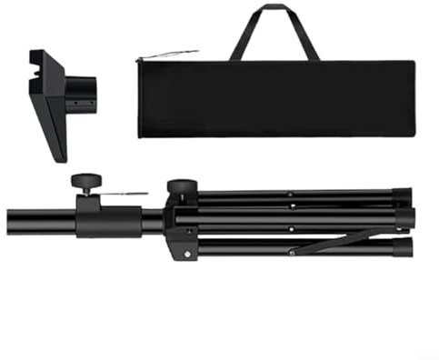 NbgrvB Supporto regolabile per 3 treppiedi in alluminio leggero con adattatore per tubo per campeggio da viaggio per parabola satellitare