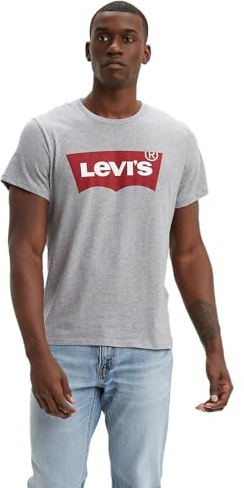 Levi's Graphic Set-in Neck, T-Shirt Uomo, Grigio (Midton), XL