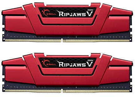 G.SKILL 16GB DDR4 PC4-24000 3000MHz Ripjaws V Red CL16 Dual Channel kit (2x8GB) 1.35V