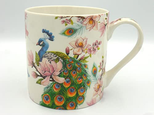 Abbeydale Collection Jumbo China Mug in Peacock Design