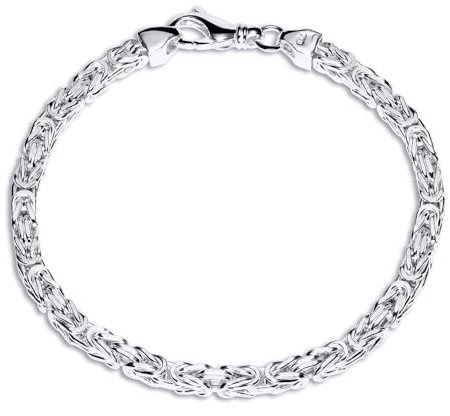 Silberarmband Königsketten Design aus 925er Silber von JEWLIX 4,5 mm - 21cm KA0045