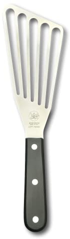 DUE BUOI Flexibel vänstervänd stekspade spatel blad mått 3 tum x 6 tum 1/3. Professionell kvalitet restaurang. Kök grill grillstekbräda fiskstek. ICQ godkänd.
