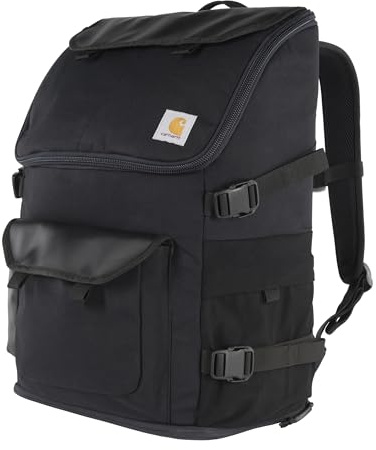 Carhartt Unisex's 35l Nylon Workday Backpack, Durable Water-Resistant Pack with 15 Laptop Sleeve and Adjustable Shoulder Straps, Black, One Size