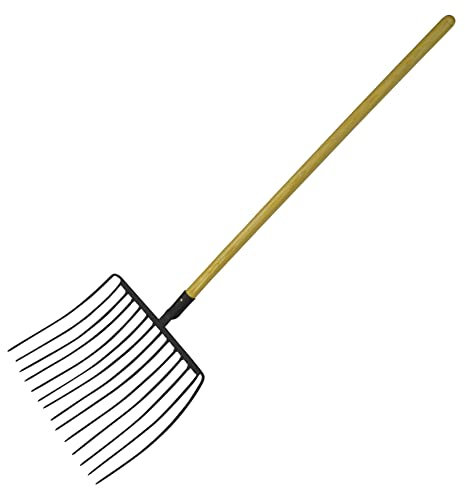Muck Out Stable Hay Fork 14 Prong (Horse Straw Pitchfork Manure Farm)