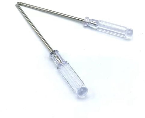 Wagoodter Juego de destornilladores pequeños de trabajo de 2 piezas, incl. destornillador ranurado, Phillips | Juego de herramientas manuales de 2 piezas