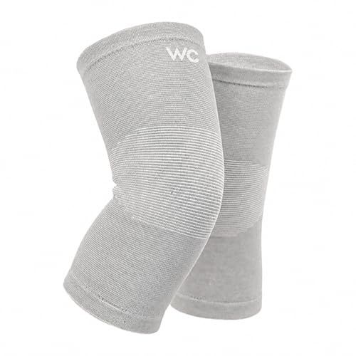 Wonder Care 2-Pack Bamboo Knee Compression Sleeve for Men and Women, Compression Knee Sleeve for Running, Volleyball, Gym Weightlifting Made from Bamboo Yarn, Perfect Knee Brace for Knee Pain and Enhanced Comfort - 1 Pair