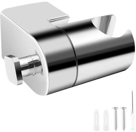 WYYFXY® Schwerlast Duschkopfhalterung Wand Duschhalterung 360° Drehbar Handbrause Halterung Duschbrause Halterung Duschkopf Halter Universal mit Montagezubehör