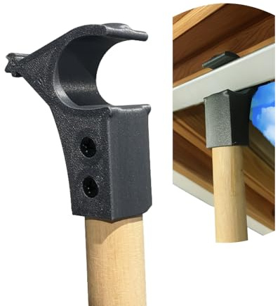 EASYREP Window Opening Pole Compatible with Velux Roof Windows – Heavy Duty Hook Opener with 120cm Wooden Handle – Strong Carbon Fibre Reinforced Tool for Skylights and Loft Windows