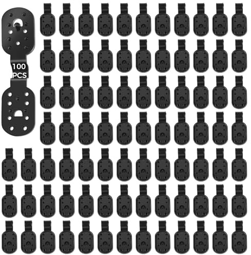 Para toldo, red antipájaros, tela de sombra de jardinería, diseño de múltiples agujeros, reutilizable y desmontable, red de sombra para clips de plástico, 100 clips de tela resistentes