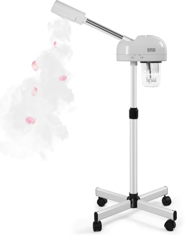 TASALON Height Adjustable Professional Facial Steamer, White