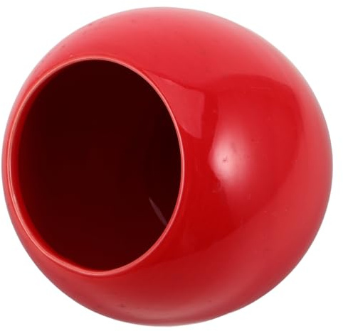 SHINEOFI Jarrón Esférico de Cerámica Rojo para Decoración del Hogar Diseño Moderno y Minimalista Adecuado para Arreglos de Flores Pequeños