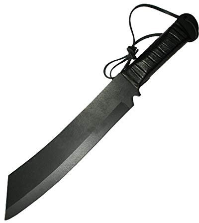 Deluxe Outdoormesser Jagdmesser im Stil 'Rambo IV' (K-SUR-4) mit Lederetui und Gürtelhalter