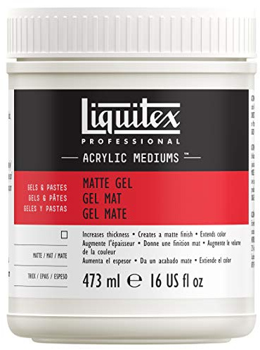 Liquitex Additif - Médium Gel Mat Flacon 473ml