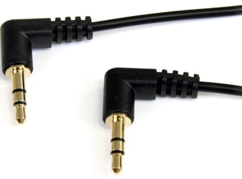 StarTech.com Cavo audio Stereo slim ad angolo destro con jack da 3,5mm, maschio/maschio, 1.8m