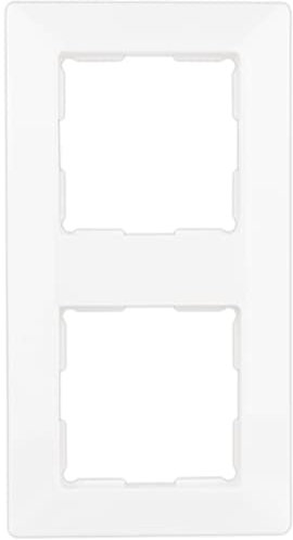 REV Quadro, 2-fach Rahmen Steckdose, Rahmen Lichtschalter etc., weiss