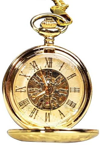 Jilijia Date A Live Anime Orologio da tasca Tokisaki Kurumi Orologio meccanico creativo per uomini donne ragazze fan regali con catena sottile