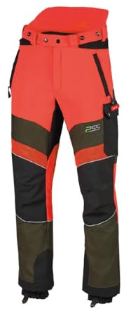 PSS Schnittschutzhose X-Treme Breeze Neonrot/Grün Größe 50