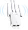 WiFi Extender Booster,2.4Ghz 300Mbps Amplifier Wireless Repeater with 2 LAN Ethernet Port, Long Range Signal for Home by 4 Super Antennas, Coverage up to 8470Sq.ft