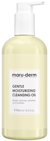 Maruderm Huile Nettoyante Hydratante Douce - Démaquillant Visage & Soin Hydratant pour Tous Types de Peaux, y compris Sensibles, 400 ML