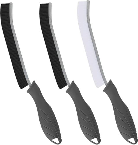 SXhyf Rifugio di pulizia - pennello per la pulizia della fessura setole dura, spazzola per pulizia di gap multifunzionale, strumenti di pulizia per uso domestico, casa, cucina, bagno (Grigio)