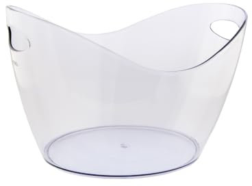 Koala Spain Gondel Eiskübel für Weinflaschen, transparent, Fassungsvermögen 6-8 Flaschen, 12 Liter, 2 Stück