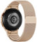Faliogo Ein klick Metall Armband Kompatibel mit Samsung Galaxy Watch 6 Armband 40mm 44mm, Galaxy Watch 7 4 5 Armband, Keine Lücke Edelstahl Ersatzarmband für Watch 5 Pro/Watch 6 4 Classic, Roségold