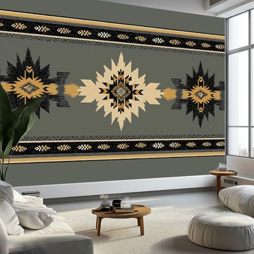 Quality Non-Woven Photo Wallpaper 118 x 83 inch (W x H), Wall Mural Minimalism Flowers Design Photo Wallpaper 3D Effect - Light Gray Print Bedroom Living Room Background Decoration Poster