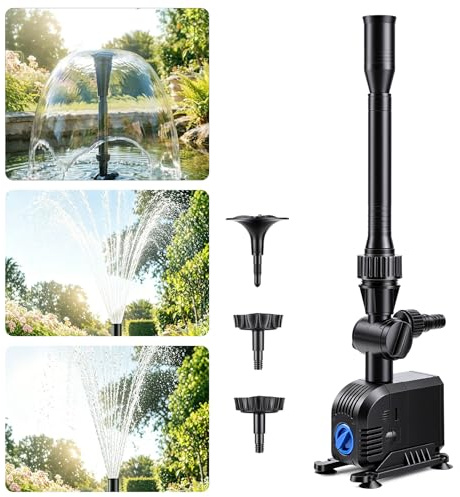 YAOBLUESEA 1500 L/h 25 W trädgård fontänpump dammpump vattenlekpump vattenpump fontän