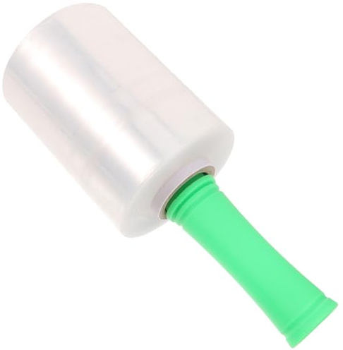 HOMOBABE Rollo de Película Estirable para Envolver Paletas Plástico Pe y Mango Ergonómico, Película Retráctil Resistente para Embalaje Industrial y Mudanzas