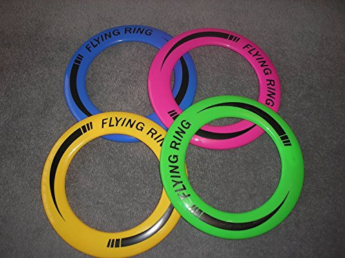 Flying Ring Frisbee - Available in 4 Bright Colours - 1 Supplied Flyer Disc