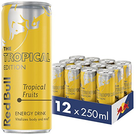 Red Bull Tropical Energy Drink, 12 x 250 ml