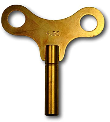 Pevak® Chiave di Carica per Orologi da Camino, Regolatori, da Parete e Grandi Orologi in Ottone Con Chiave Quadrata, 5,00mm