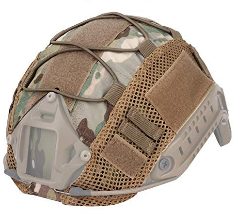 ATAIRSOFT Taktisch Airsoft Paintball Militär Jagd Helm Abdeckung Nylontuch für BJ/PJ/MH Schneller Helm (MC)