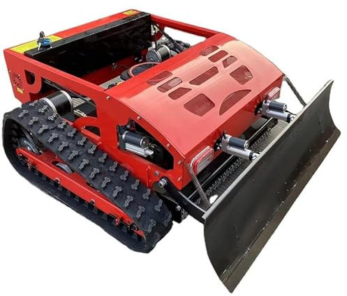 Remote control lawn mower, 800mm or 1000mm Crawler Remote Control Lawn Mower, 45° Slope Capability, Cutting Deck Adjustable, 7.5h or 23hp Engine, Gas-Electric Self Charging Hybrid