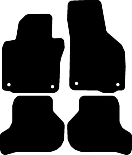 Kovvar Fußmatten passend für Skoda Octavia 2 2009-2013 Passend zur Ausführung: Combi/Limousine | Qualität: Comfort