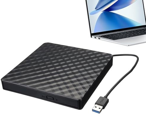 Disque dur externe USB 5 Gbit/s – Enregistreur de données de sauvegarde, lecteur de film multifonction | Dispositif de stockage optique 3.0 haute vitesse, graveur mobile pop-up, RW et stockage