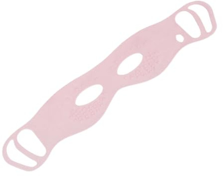 WOFASHPURET Máscara para Ojos Colgante Flexible Rosa, Mascarilla Fijadora Anti Deslizamiento, Almohadilla de Masaje Ocular Multipunto, para Aliviar Fatiga y Ojeras, Uso Portátil para Dormir