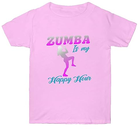 T-Shirt d’été imprimé Graphique pour Femmes Zumba Col Rond T-Shirts à Manches Courtes Tops Tee pour la Formation de Gymnastique de Danse
