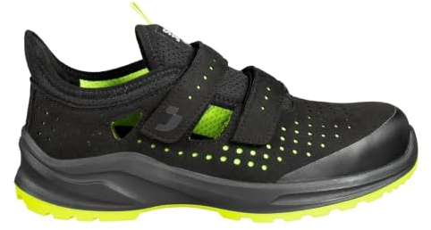 SAFETY JOGGER Safety Shoes - MODULO S1PS Low - Breathable Work Sandal with Slip Resistance, Toe Cap, Anti-Puncture Midsole and Lightweight Metal-Free Design for Men and Women, 46 EU Black