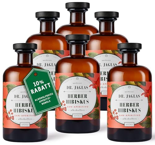 Alkoholfreier Aperitif - San Limello, San Pompello, San Orangello & Herber Hibiskus (Herber Hibiskus, 6x 500ml)