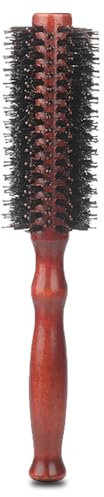 Elodyunhc Rundbürste, Rundbürste zum Föhnen für Männer & Frauen, Rundbürste Wildschweinborsten für das tägliche Haarstyling für Lange Haare, Lockige Haare, Hinzufügen von Haar Volumen und Glanz