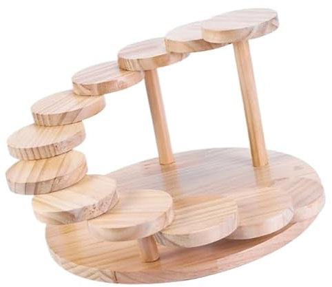 Piatto da portata creativo Piatto da portata in legno per sushi 12 gradini Scale Piatto da portata in legno per sushi, piatto rotante per carne, piatto per sushi, piatto per sushi per casa,