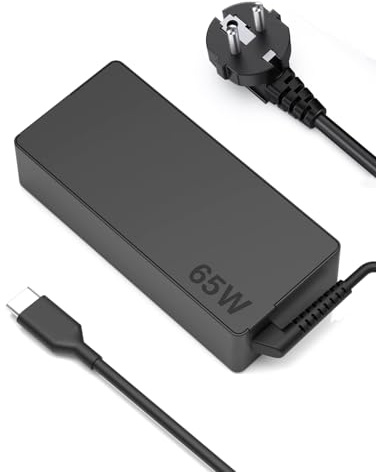 65W USB C Laptop Charger for Lenovo Thinkpad X1 Carbon T14 T15 T480 T490 | T580 T590 E580 E585 E590 E595, Lenovo Yoga 720 730 910, HP EliteBook, XPS, ASUS, Chromebook, Acer, DELL, Type C Power Adapter
