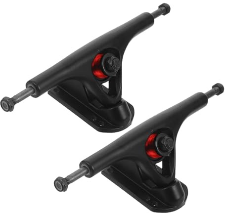 GRIRIW 2 Pezzi Skateboard Trucks in Lega di Alluminio Resistenti e Leggeri per Longboard Cruiser e Skateboard Standard Supporto Rinforzato e Assorbimento Urti per Uso Indoor e Outdoor