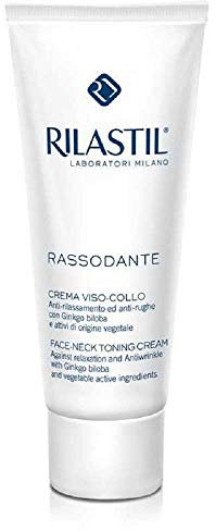 Rilastil Rassodante Crema Viso e Collo con Gingko Biloba, Rassodante e Antirughe, Adatto a Tutti i Tipi di Pelle, 50 ml
