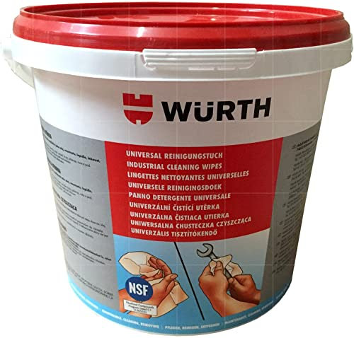 Würth 089090090 Universal Reinigungstücher 90 Stück, Blau
