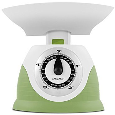 BEPER BILANCIA DA CUCINA 5 KG DIVISIONE 20 GR MECCANICA COLORI MISTI 90.128