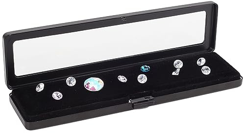 PH PandaHall Diamond Display Boxes Gem Container Holder Gemstone Jewelry Box Show Case Storage Box Holder with Lids and Velvet for Gems Jewelry Displaying and Gift Packing 7.8x2.1 inch